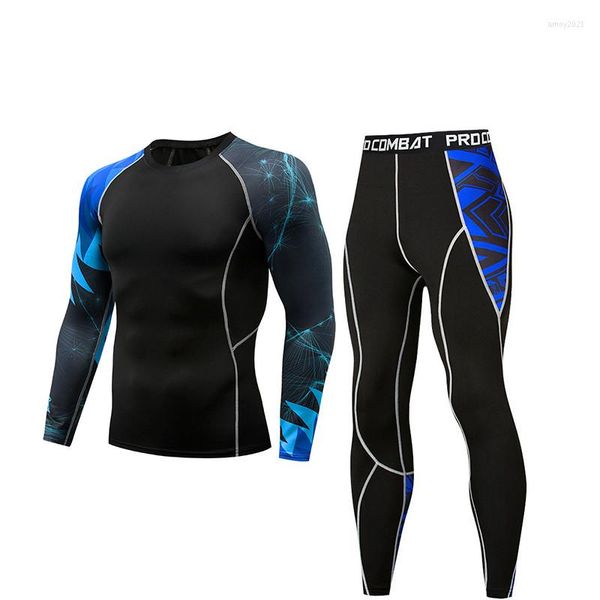 Chándales para hombre, ropa interior térmica para Fitness, camiseta de compresión, medias, ropa deportiva para correr en invierno frío, traje de calidad