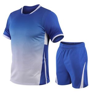 Trainingspakken voor heren voetbal training sportkleding zomer sportpak voor mannen fiess kleding t-shirt shorts 2 pc's running tennis jersey setmen's