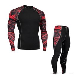 Survêtements pour hommes pour hommes ensembles de sous-vêtements thermiques sueurs de Compression séchage rapide thermique hommes costumes longs Johns survêtements pour hommes