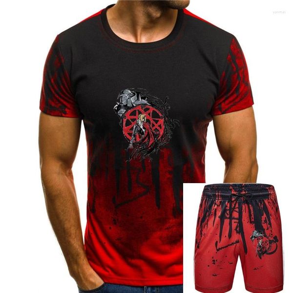 Chándales para hombre Camiseta unisex Fullmetal Circle | Alchemist Anime Manga 2023 Moda Personaje de dibujos animados Fitness Camisetas