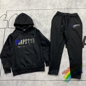 Heren tracksuits fw handdoek geborduurde trapstar hoodie mannen dames dames haped pullover 220909