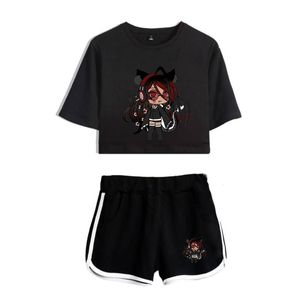 Juego de chándales para hombres Gacha Life Mujeres Conjunto de dos piezas Pantalones cortos Camiseta encantadora Harajuku Streetwear Chica Jerseys Tallas grandes Ropa de verano para hombres