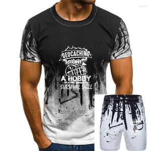 Heren Trainingspakken Geocaching Heren Vochtafvoerende T-shirt Mannen Bedrukt Katoen S-XXXL Normaal Interessant Komisch Lente Formele T-shirt