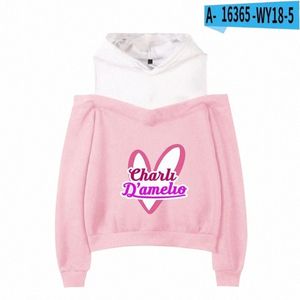 Survêtements pour hommes qualité kpop sweat-shirts à capuche femmes adolescentes charlie damelio merch jus imprimé pull sexy hauts sweats pour femmes