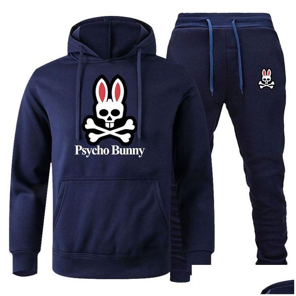 Chándales para hombres Ropa de hip hop Marca para hombre Chaquetas con capucha casuales Trajes de moda Chándal cálido Diseñador Sudadera con capucha Bunny Streetwear Athle Dhnuy