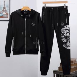 Tracksuits voor heren Italië merk herenpak 2-delige sportkleding shirt broek bokser hiphop straatkleding boren zwaar proces