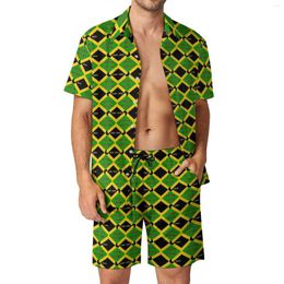 Suits-survêtements pour hommes Jamaica Flag Men sets de la journée nationale