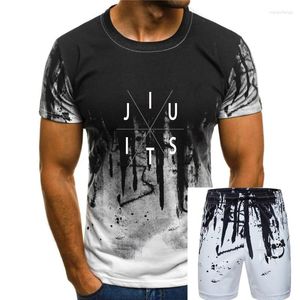 Survêtements pour hommes Jiu Jitsu T-shirt BJJ Tee-shirt brésilien 2023 Mode Coton Slim Fit Top Hommes Été