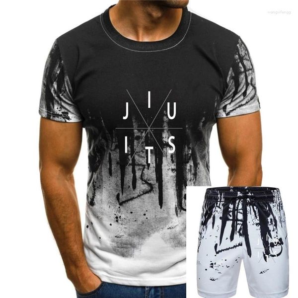 Chándales para hombres JIU JITSU T SHIRT BJJ TEE Camiseta brasileña 2023 Moda Algodón Slim Fit Top Hombres Verano