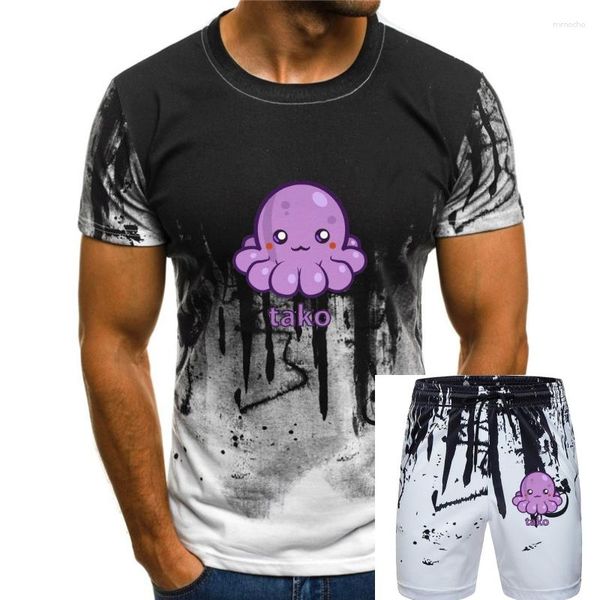 Chándales de los hombres Kawaii Cute Tako Octopus Camiseta favorita de las mujeresSushi TeeKawaii ClothingPastel Goth ShirtTako Sushi Tee Hombres T Shirt