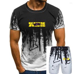 Survêtements pour hommes Kick Ass Hit Girl Black T-shirt Film Tee Coton Fan Cadeau de nous 012884