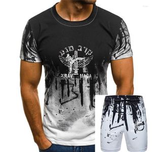 Survêtements pour hommes Krav Maga Look vieilli MMA Entraînement Polyester T-shirt évacuant l'humidité