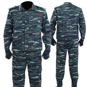 Trainingspakken voor heren Arbeidsverzekeringskleding Outdoor Camouflagepak Lente en herfst Anti-verbranding Slijtvaste overalls 231212