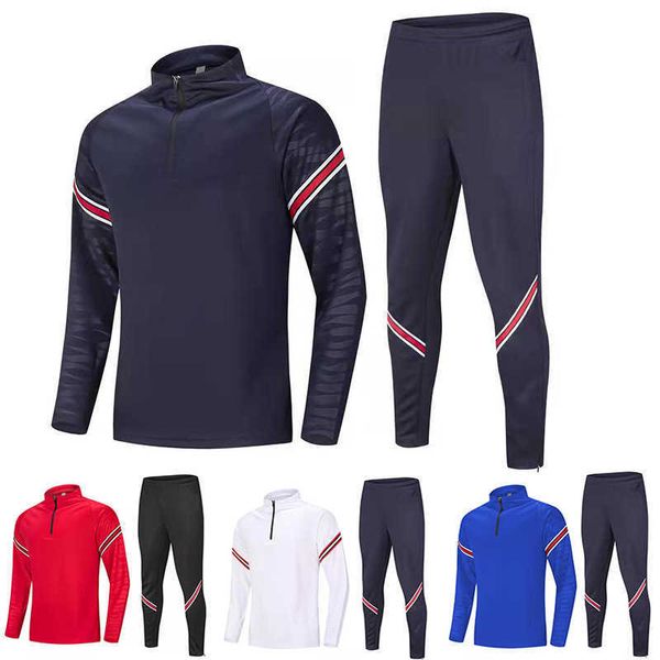 Survêtements pour hommes Maillots de football à manches longues Ensembles Hommes Survetement Football Vestes de course Sports Formation Survêtement Uniformes Costume J230926