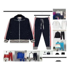 Survêtements pour hommes Homme Femmes Designers Vêtements Hommes Survêtement Veste À Capuche Avec Pantalon Men039S Vêtements Sport Pull Sweats À Capuche G Marque Dhbgl