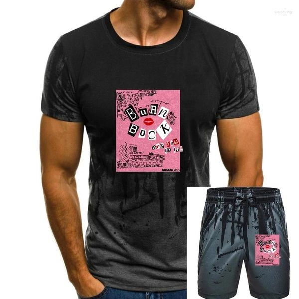 Survêtements pour hommes Mean Girls Burn Book T-shirt adulte sous licence unisexe coupe ample t-shirt