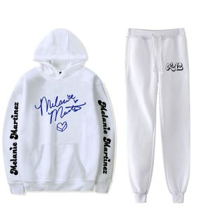 Survêtements pour hommes Melanie Martinez Mode Sweatshirts Deux pièces Ensemble Survêtement à manches longues Sweats à capuche Jogger Pantalon Femmes / Filles Streetwearpan