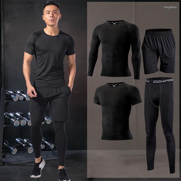 Survêtements pour hommes Vêtements de compression pour hommes Costumes Gym Vêtements d'entraînement serrés Entraînement Jogging Ensemble de sport Fitness Survêtement de course