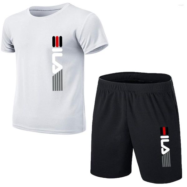 Survêtements pour hommes T-shirt pour hommes Costume Sportswear Manches courtes Style Vêtements Shorts Summer Beach Jogging Respirant Mesh