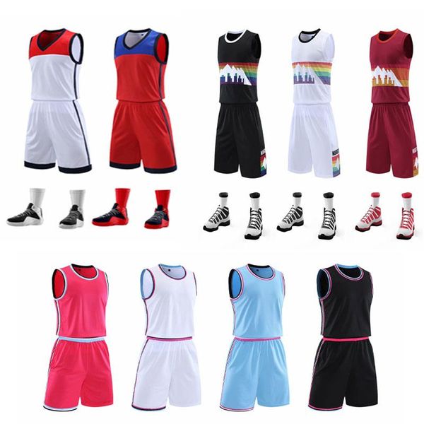 Survêtements pour hommes Hommes Uniformes de basket-ball Ensembles Chemise sans manches Team Training Sport Séchage rapide Vêtements de plein air pour hommes