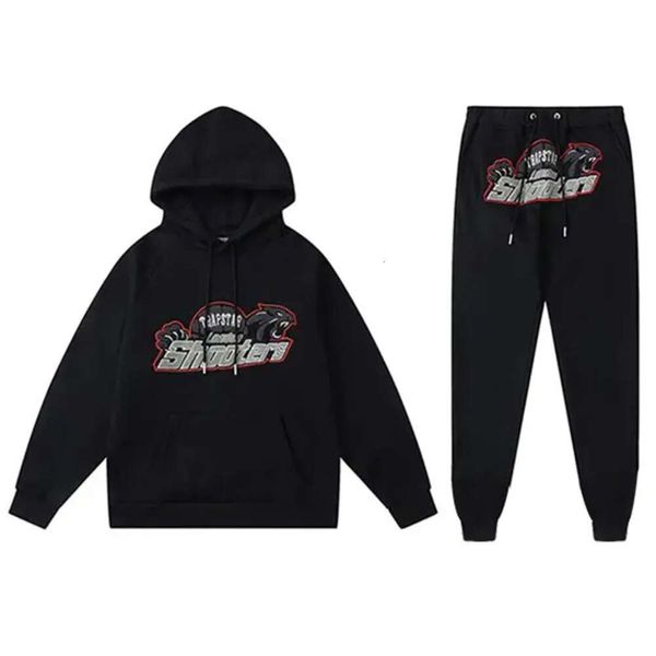 Chándales para hombres Ropa para hombres Conjunto de chándal Trap Star Shooter Ropa deportiva Sudadera con capucha Pantalones Traje de 2 piezas Moda Hip Hop Streetwear Cálido 688SS