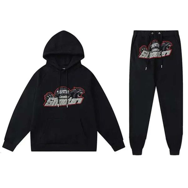 Chándales para hombres Ropa para hombres Conjunto de chándal Trap Star Shooter Sportswear Sudadera con capucha Pantalones Traje Moda Hip Hop Streetwear 688SS 2023