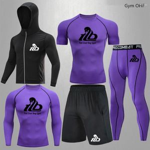 Síbles para hombres Ejercicio para hombres Fitness de gimnasio Molcones Funds Conjuntos de guardia de erupción Menboxing MMA Sport Suits Haga compresión