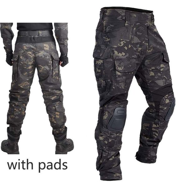 Chándales para hombres Hombres Pantalones tácticos militares Airsoft Ejército Camo Combate Militar Pantalón Multi bolsillos Paintball Trabajo Ropa de caza 230823