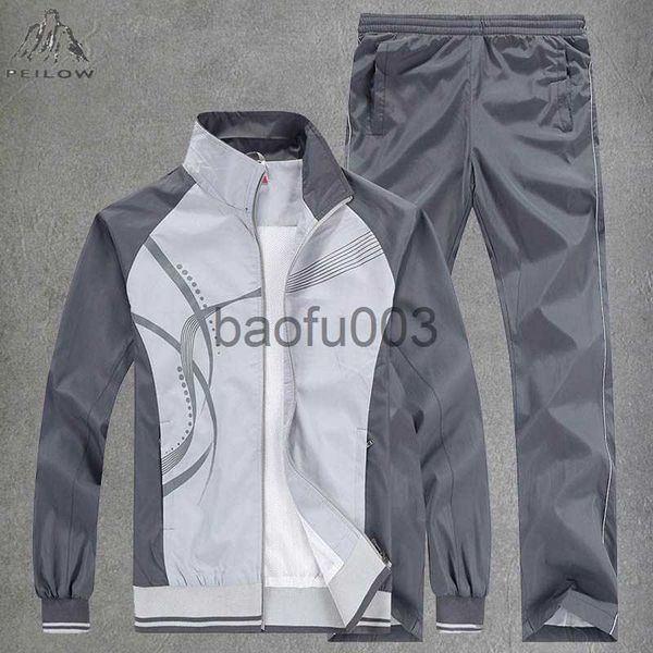 Survêtements pour hommes Survêtement décontracté pour hommes Running Jogging Ensemble de sport athlétique Fitness 2 pièces Veste + Pantalon de survêtement Basketball Football Survêtements J230803