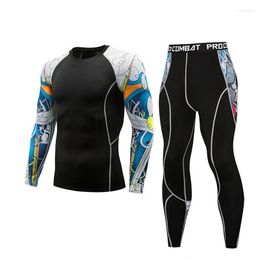 Survêtements pour hommes Survêtement pour hommes Compression Tight Thermo Sous-vêtements pour hommes Vetement Homme Ensembles à séchage rapide