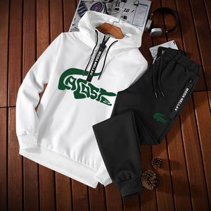 Chándales para hombres Conjunto de chándal para hombres Pantalones casuales Jersey Ropa para correr para hombres Sudaderas con capucha Otoño Urbano Streetwear Sudadera con capucha deportiva diaria 230506