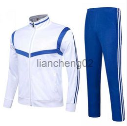 Suissiles de survêtement masculins pour survêtement masculin Sportswear ensembles de vêtements de sport zip cardigan vestes à rayures + pantalon 2 pièces hommes hommes sportifs de jogging de jogging Suite de sport J230810