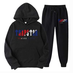 Tracksuits voor heren heren tracksuit trend trend makeed 2 stuks set hoodie sweatshirt zweetwapens sportkleding jogging outfit trapstar man doek r1