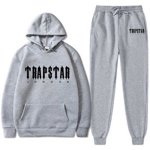 Tracksuits Tracksuit Trend Trend voor heren Nieuwe stukken met capuchon Set Hoodie Sweatshirt Sweatshirt Sportwear Jogging Outfit Trapstar Man Kleding G220928