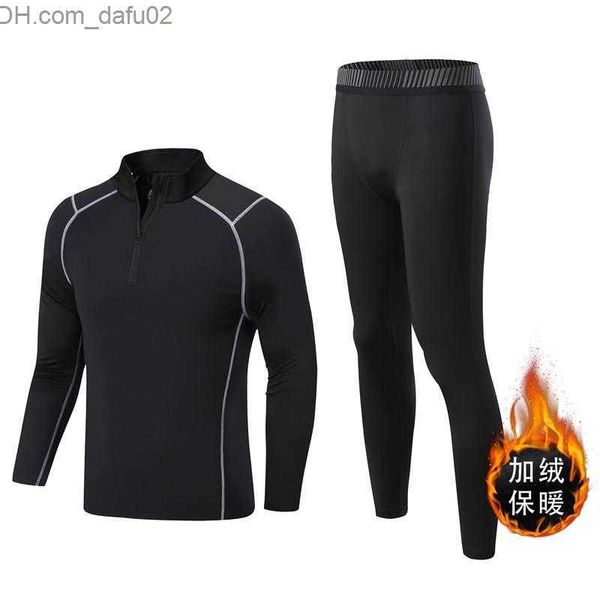 Chándales para hombres Chándales para hombres Ropa interior térmica para hombres Invierno Fleece Long Johns Traje deportivo para MMA Training Set Sweatsuit Kids Track Sportswear Z230725