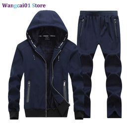 Survêtements pour hommes Nouveaux hommes survêtement de haute qualité hommes décontracté sweats à capuche costumes de sport mode deux pièces sweat à capuche ensembles grande taille XL 0321H23