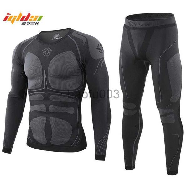 Spares de vías para hombres Juego de ropa interior térmica de invierno para hombres