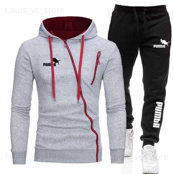 Survêtements pour hommes Veste à glissière pour hommes Vente chaude Tenues 2 pièces Ensemble mâle extérieur sportif décontracté jogging sweats à capuche et pantalons de survêtement design de mode S-4XL T230921