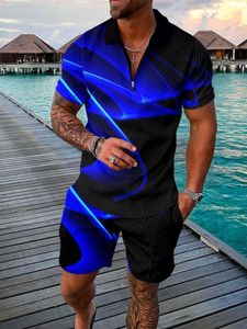 Survêtements pour hommes Hommes Costume Veste 3D Short à manches courtes Beach Tropical HawaiianSS Body Sports