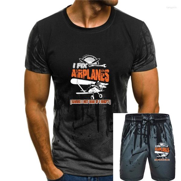 Survêtements pour hommes T-shirt pour hommes Mécanicien d'avions Je répare les avions T-shirt pour femmes