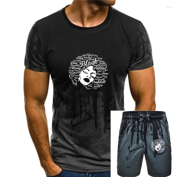 Survêtements pour hommes T-shirt pour hommes Noir est beau T-shirts pour cheveux afro T-shirt pour femmes