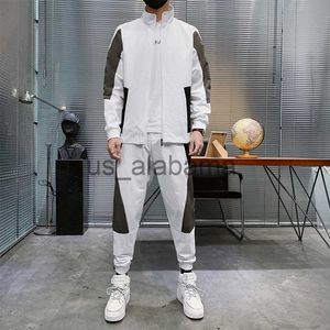 Survêtements pour hommes Hommes Survêtement Casual Sweats à capuche Ensembles 2023 Printemps Nouveaux hommes Vestes + Pantalons Deux pièces Ensembles Hip Hop Streetwear Costume de sport Style coréen x0907