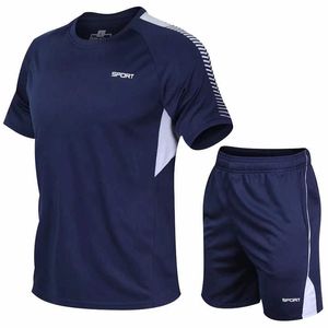 Trainingspakken voor heren Heren Dames en kinderen Sportkleding Hardloopshirts+shorts Sportpakken Sneldrogend Atletiek Hardlopen Joggen Sportkleding Heren trainingspak J230601