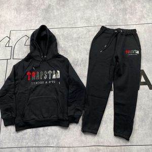 Survêtements pour hommes Hommes Femmes Couleur Flocage Sweat-shirt Costume Trapstar Fleece Set Sweat à capuche Vêtements Sweat Trapstar Advanced Design 658ess