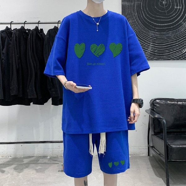 Hommes survêtements hommes femmes Streetwear Shorts ensembles été coréen mode costumes 2023 hommes tenue 2 pièces ensemble costume vêtements