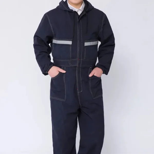 Survêtements pour hommes Mens Denim Combinaison Printemps et automne American Retro Workwear à manches longues Grande taille Ahmei Kaki Casual