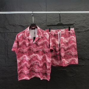 Tracksuits voor heren heren Hawaiian Beach Sets Vakantie shirts voor mannen en vrouwen kleurblokkering bedrukte shorts set b15