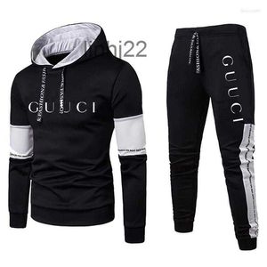 Survêtements pour hommes Hommes Hommes Mode Sweat Sweats à capuche Ensembles Survêtement Pièce Tenues Jogger Marque Costume Mâle Pull Hiver Streetwear Clothesl61sM4S0