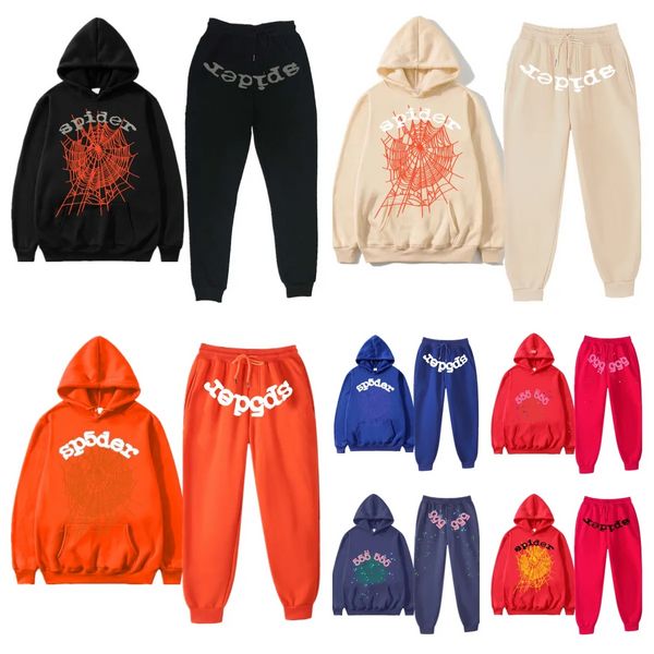 Survêtements pour hommes Survêtement pour hommes Sp5der Young Thug 555555 Costume Europe American Basketball Football Rugby Twopiece avec veste pour femme Pantalon Printemps Automne 231011