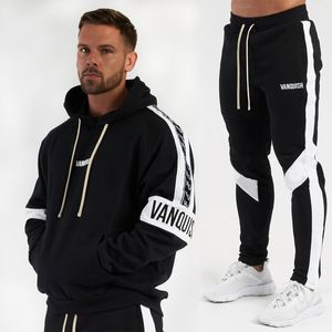 Tracksuits heren heren tracksuit streetwear casual pak hoodie plus broek jogger outdoor mode kleding sportkleding